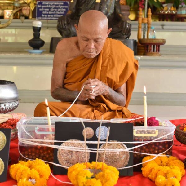พญานกยูงคำ ธาตุทอง หมื่นโลกธาตุ รุ่นแรก เนื้อบุตรน้ำทอง (สีทองสุก) หลวงปู่ครูบา สล่าอุวิจิ่งต๊ะ มนต์ไทใหญ่ พระธาตุจอมแวะ ต.เมืองนะ เชียงใหม่ - Image 8