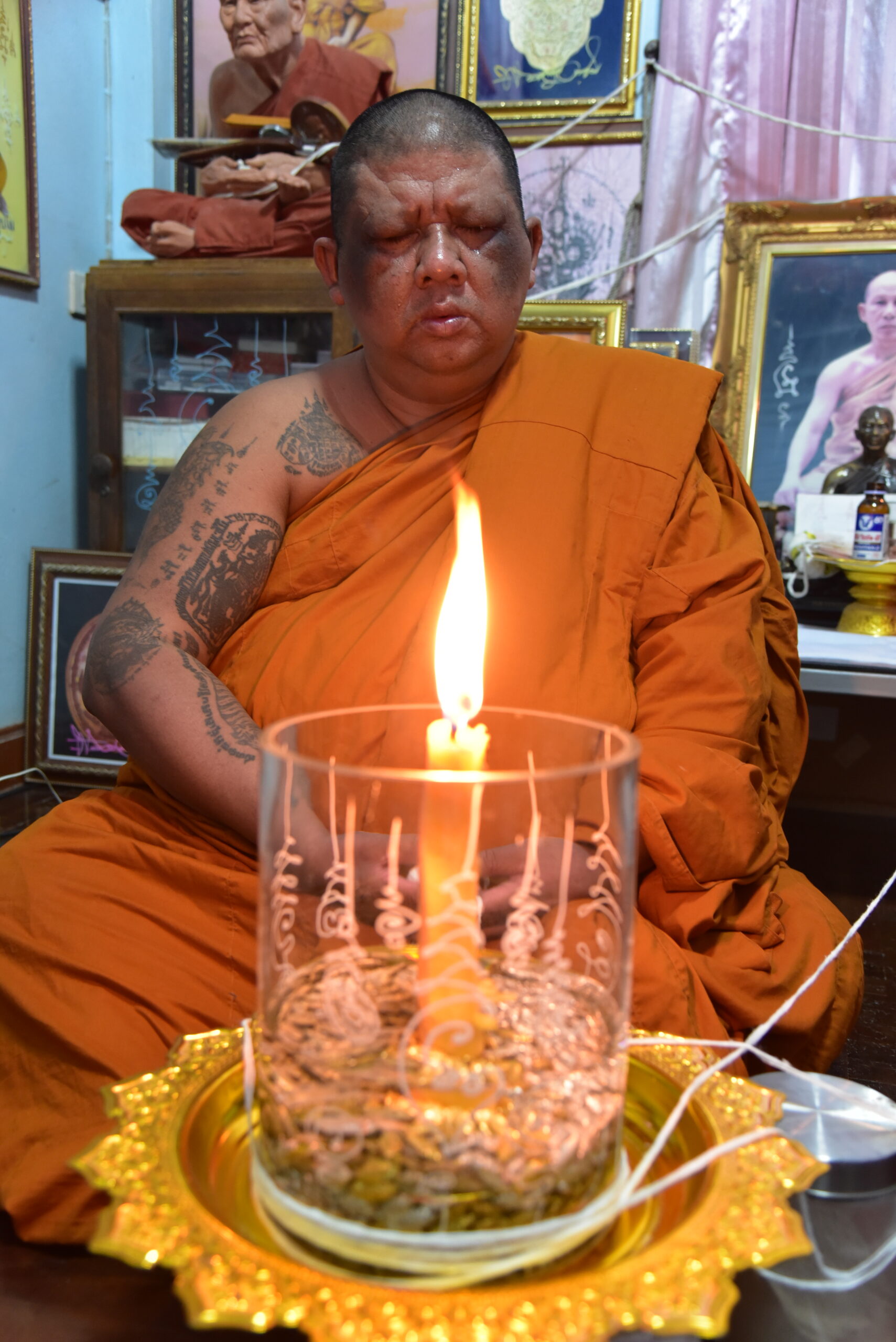 ปลาหมอ อมไข่ เนื้อทองผสมหล่อติดช่อโบราณ ทรัพย์ตกจากฟ้า เทวดาประทานทรัพย์ พระอาจารย์นอง มงฺคลิโก วัดอัมพวันดอนใหญ่ ตำบลหนองกรด จังหวัดนครสวรรค์ - Image 8