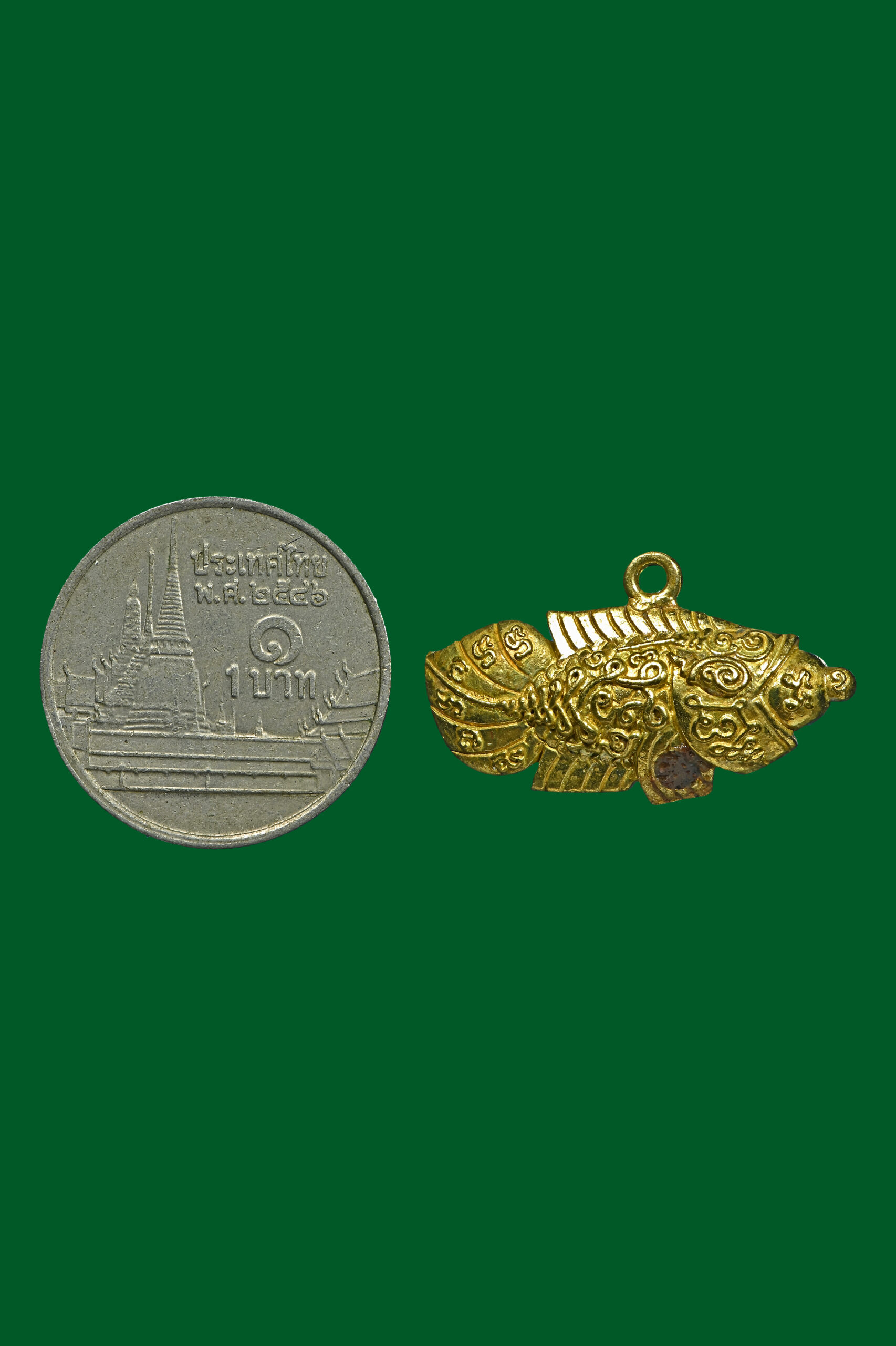 ปลาหมอ อมไข่ เนื้อทองผสมหล่อติดช่อโบราณ ทรัพย์ตกจากฟ้า เทวดาประทานทรัพย์ พระอาจารย์นอง มงฺคลิโก วัดอัมพวันดอนใหญ่ ตำบลหนองกรด จังหวัดนครสวรรค์ - Image 6