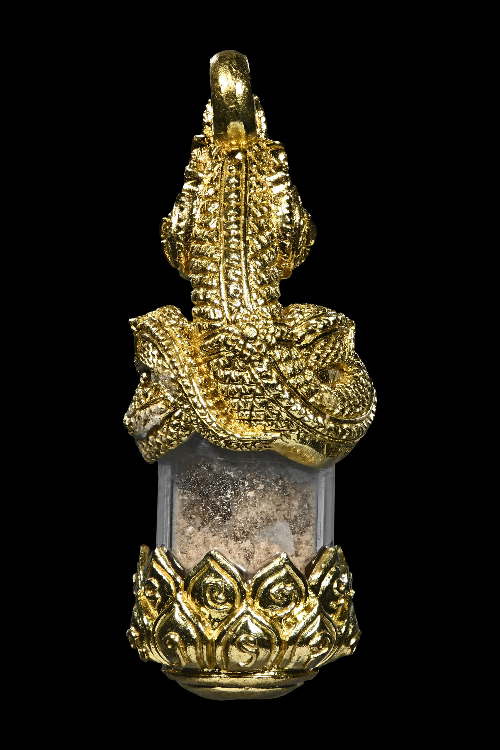 ผงช้างผสมโขลง ในองค์พญานาคราชเสริมดวงชะตา เนื้อทองฝาบาตรปัดผิว หลวงปู่ครูบา สล่าอุวิจิ่งต๊ะ สำนักสงฆ์พระธาตุดอยจอมแวะ จ.เชียงใหม่ ปลุกเสก - Image 8